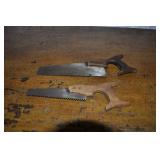 Baby Carpenter Tools - 2 Wood Handled Hand Saws
