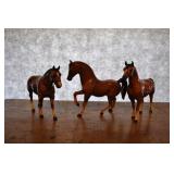 Three Breyer Horses, Approx 10 X 9 Inches