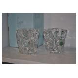 Partylite Glacier Lights Votive Holder Pair