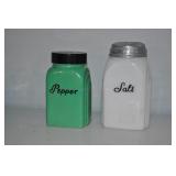 Vintage Glass Salt And Pepper Shakers