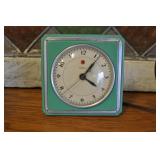 Vintage Green Telechron Electric Clock, Works!