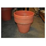 Set Of 5 Plastic Potting Containers 14"