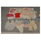 Vintage Doll Clothes Pajamas, Shirts, Aprons, Bibs