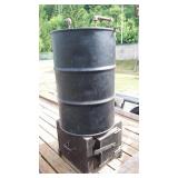 Grain Alcohol Still With Barrel, Coil And Base. Grain Alcohol Still With Barrel, Coil And Base.