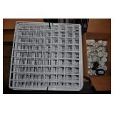 White Wire Rack / Cubicle System With Hardware White Wire Rack / Cubicle System With Hardware
