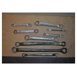 Assorted Box Wrenches 1/4" - 25/32" U S A