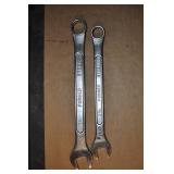 Pair Of Long Combo Wrenches 1 1/4" & 1 1/16" U S A Pair Of Long Combo Wrenches 1 1/4" & 1 1/16" U S A