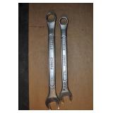 Pair Of Long Combo Wrenches 1 1/4" & 1 1/16" U S A