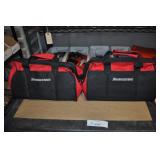 Pair Red & Black Bridgestone Tote Bags Pair Red & Black Bridgestone Tote Bags