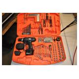 Black & Decker Tool Kit - 12v Drill, Wrenches,