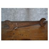 Old Open End Wrench 19" X 1 3/4", 1 7/8" Old Open End Wrench 19" X 1 3/4", 1 7/8"