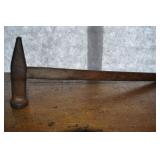 Antique Logging Stamp " C A V " , 23" Wood Handle