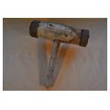 Vintage Wood Corking Mallet / Bung Mallet