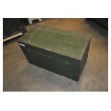 Custom Wood Cargo Box Painted Green Custom Wood Cargo Box Painted Green