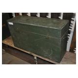 Custom Wood Camping Box Painted Green