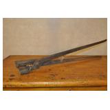 Antique Hand Forged Blacksmith Box Tongs 30 1/2" Antique Hand Forged Blacksmith Box Tongs 30 1/2"