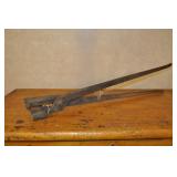 Antique Hand Forged Blacksmith Box Tongs 30 1/2"