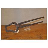 Antique Hand Forged Blacksmith Tongs 20" Antique Hand Forged Blacksmith Tongs 20"
