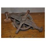 Vintage Iron Rigging Pulley, 5" Wheel