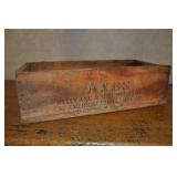 Antique Wooden Axe Crate By Kelly Axe & Tool Works