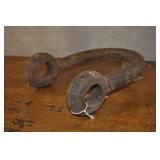 Vintage Iron Logging Shackle 12 1/2" X 9"