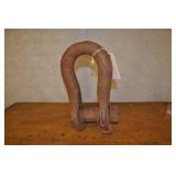 Vintage Iron Logging Shackle & Pin 13" X 7.5"