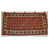 Sarkoy Kilim Vintage Rug Red, Black, Blue