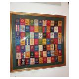 77 Silk Cigar Ribbons Sewn Together Quilt Style. 77 Silk Cigar Ribbons Sewn Together Quilt Style.