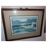 Artist Etching "california Coast" 78/250, J.