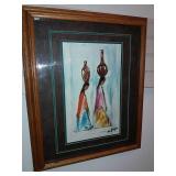 Framed Southwest Style Print By Degrazia, Nicely