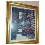 Framed Print By Joan Reeves 37/500 24"x29". Framed Print By Joan Reeves 37/500 24"x29".