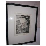 Mountain Scene Artists Etching " Dream Lake" By Mountain Scene Artists Etching " Dream Lake" By