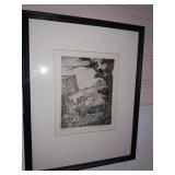 Mountain Scene Artists Etching " Dream Lake" By