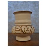 Vintage U S A Stoneware Vase, 6.5"h X 5.5"w Vintage U S A Stoneware Vase, 6.5"h X 5.5"w