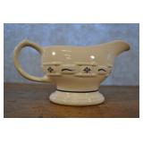 Longaberger Pottery Gravy Pitcher 3.75"hx8"w