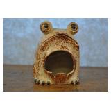 Vintage Japanese Clay Folk Art Frog