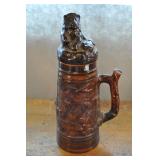 Beer Stein With Lid, 16 1/2"h X 6 1/8"w