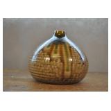 Japanese Ceramic Bottle Vase 5 3/8"h X 6 3/8"w