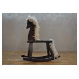 Miniature Wooden Rocking Horse, 7"h X 6"l