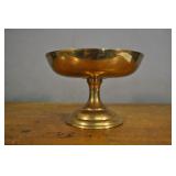 Brass Pedestal Dish 8 1/4" X 5 3/4"