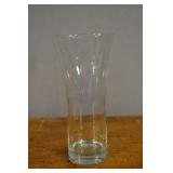 Glass Vase, Princess House, Etched Glass 11 1/2" Glass Vase, Princess House, Etched Glass 11 1/2"