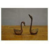 Brass Swan Sculptures,made By Russ, Korea Brass Swan Sculptures,made By Russ, Korea