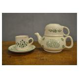 Irish Tea Dishes, Shamrock Design, Vintage, 5 Pcs Irish Tea Dishes, Shamrock Design, Vintage, 5 Pcs