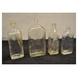 Glass Product Bottles, Vintage, J A Folgers & Co,