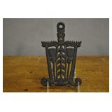 Cast Iron Trivet, Vintage, Grain And Brooms Cast Iron Trivet, Vintage, Grain And Brooms