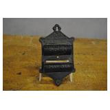 Cast Iron Match Safe, Antique, Double Holder,