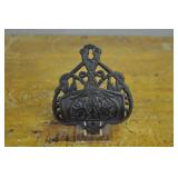 Cast Iron Match Safe, Vintage, Knotwork & Leaf