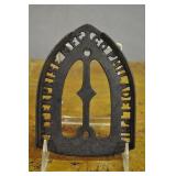 Cast Iron Sad Iron Holder, Trivet, Vintage, Emb. Cast Iron Sad Iron Holder, Trivet, Vintage, Emb.