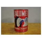 Calumet Baking Powder Tin, Vintage, Calumet Baking Powder Tin, Vintage,
