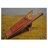 Wooden Boot Remover, Vintage, With Leather